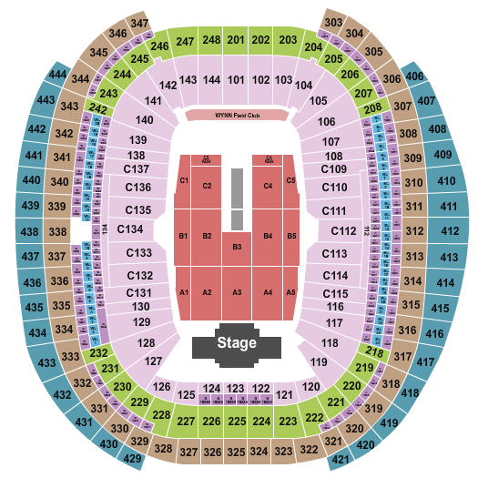 Allegiant Stadium Sting Seating Chart